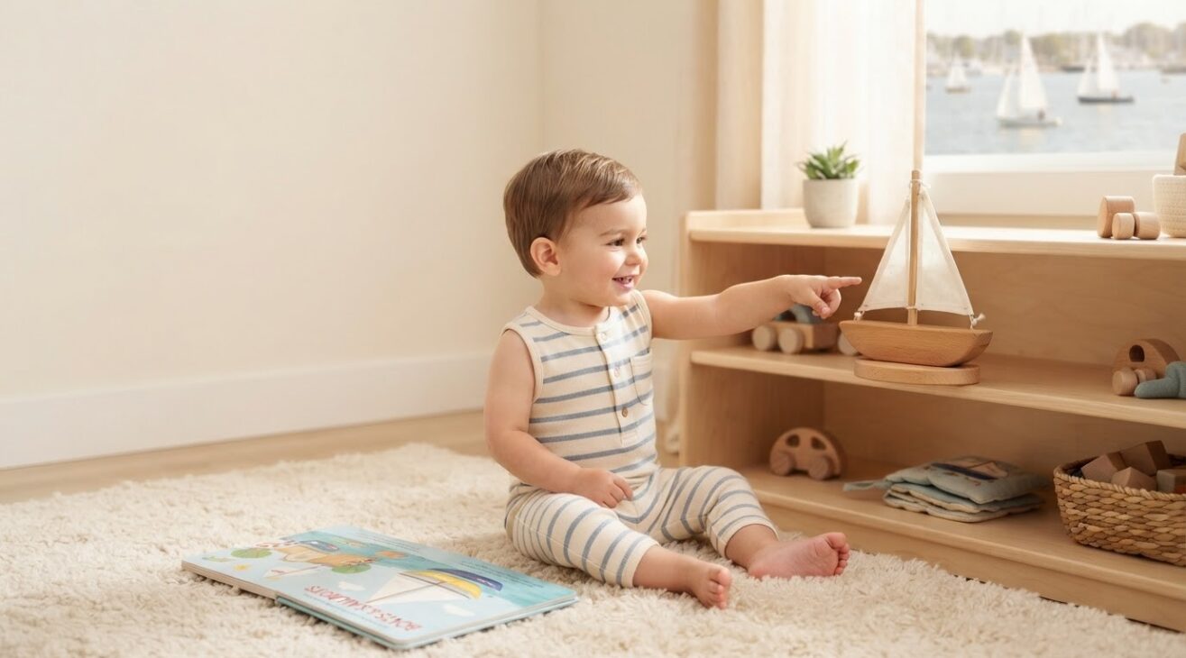 Learn the Word Sailboat for 1-Year-Old Toddlers