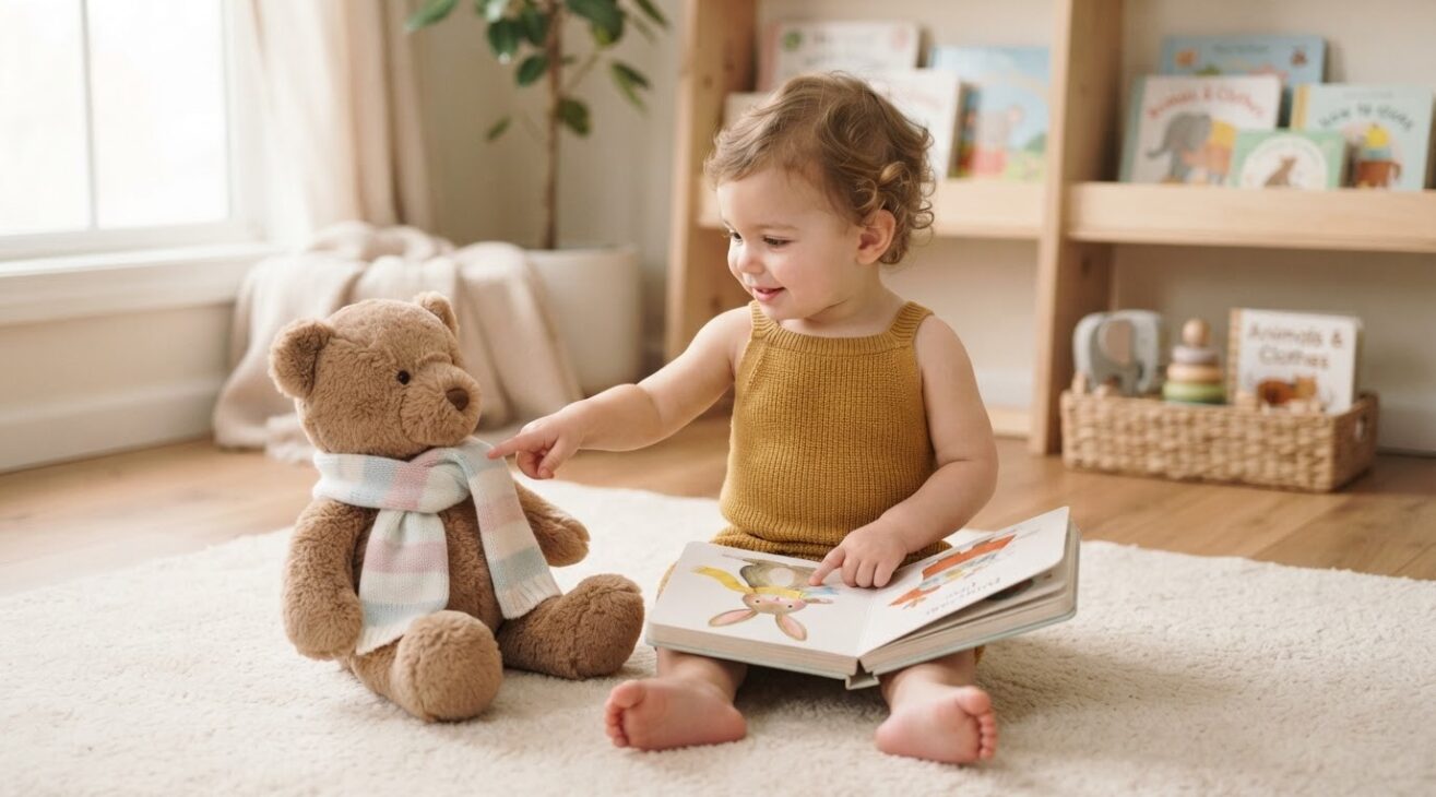 Learn the Word Scarf for 1-Year-Old Toddlers