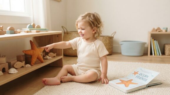 Sea Star learning activity for a 1-year-old