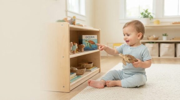 Sea Turtle learning activity for a 1-year-old