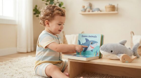 Shark learning activity for a 1-year-old