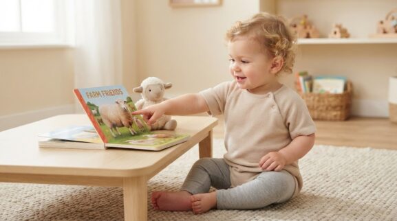 Sheep learning activity for a 1-year-old