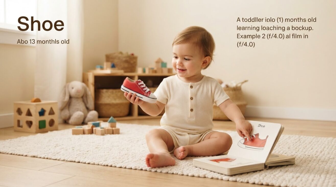 Learn the Word Shoe for 1-Year-Old Toddlers
