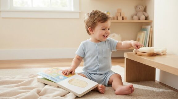 Soap learning activity for a 1-year-old
