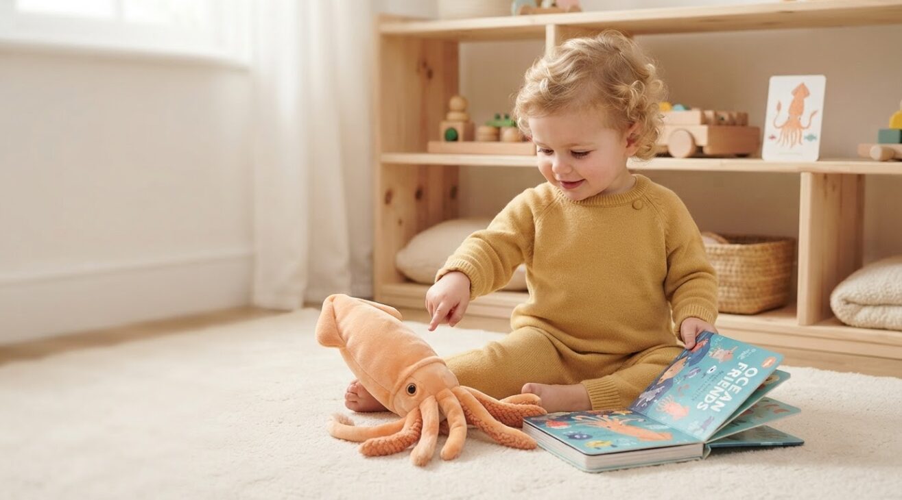Learn the Word Squid for 1-Year-Old Toddlers