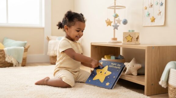 Star learning activity for a 2-year-old