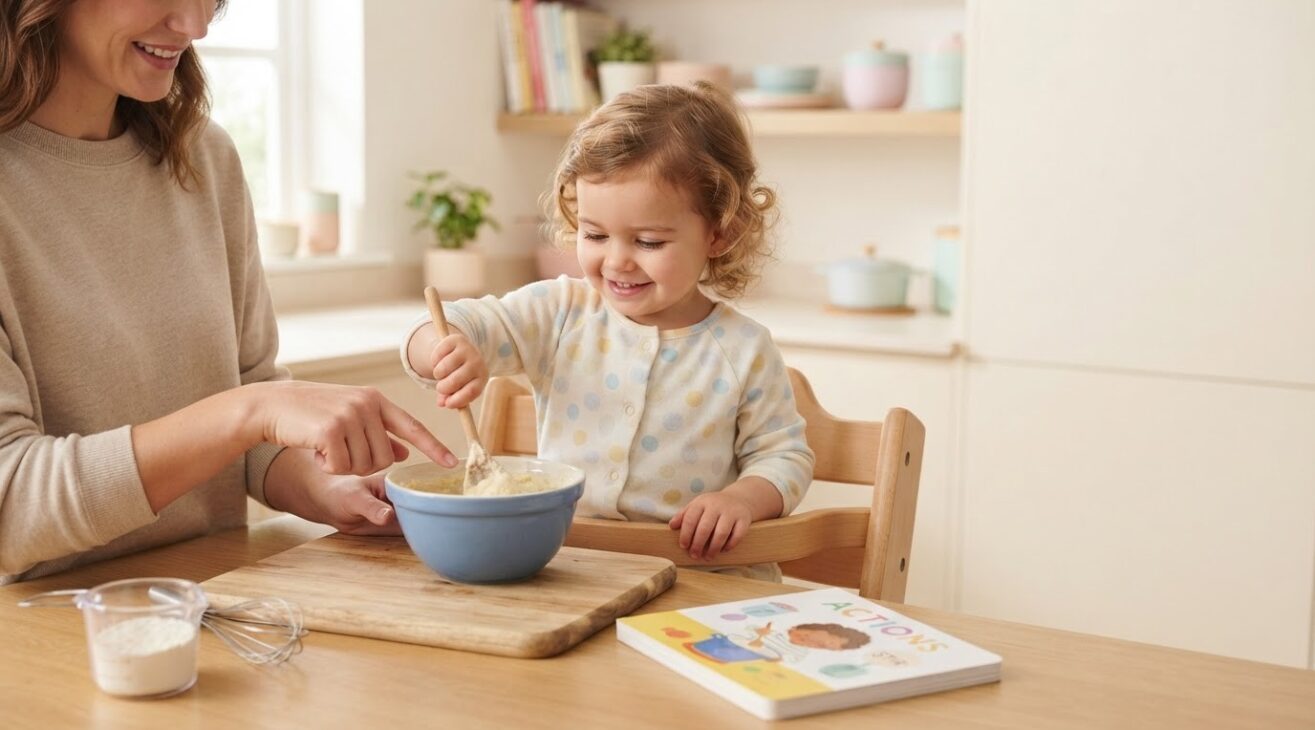 Learn the Word Stir for 1-Year-Old Toddlers