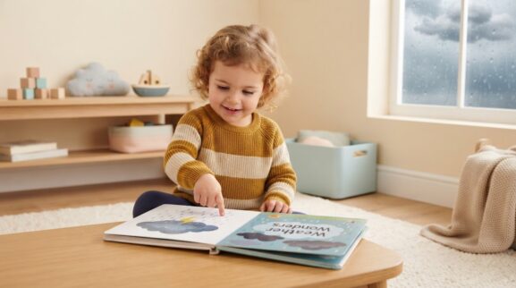 Storm learning activity for a 2-year-old
