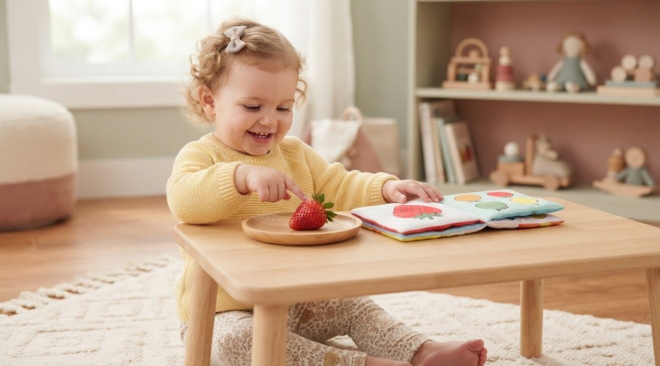Learn the Word Strawberry for 1-Year-Old Toddlers