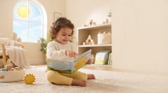 Sun learning activity for a 2-year-old