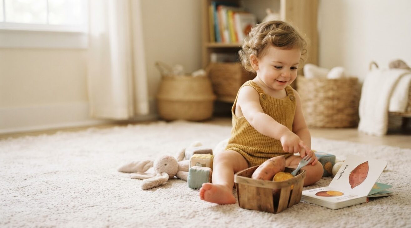 Learn the Word Sweet Potato for 1-Year-Old Toddlers