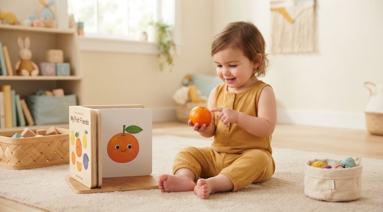 Learn the Word Tangerine for 1-Year-Old Toddlers
