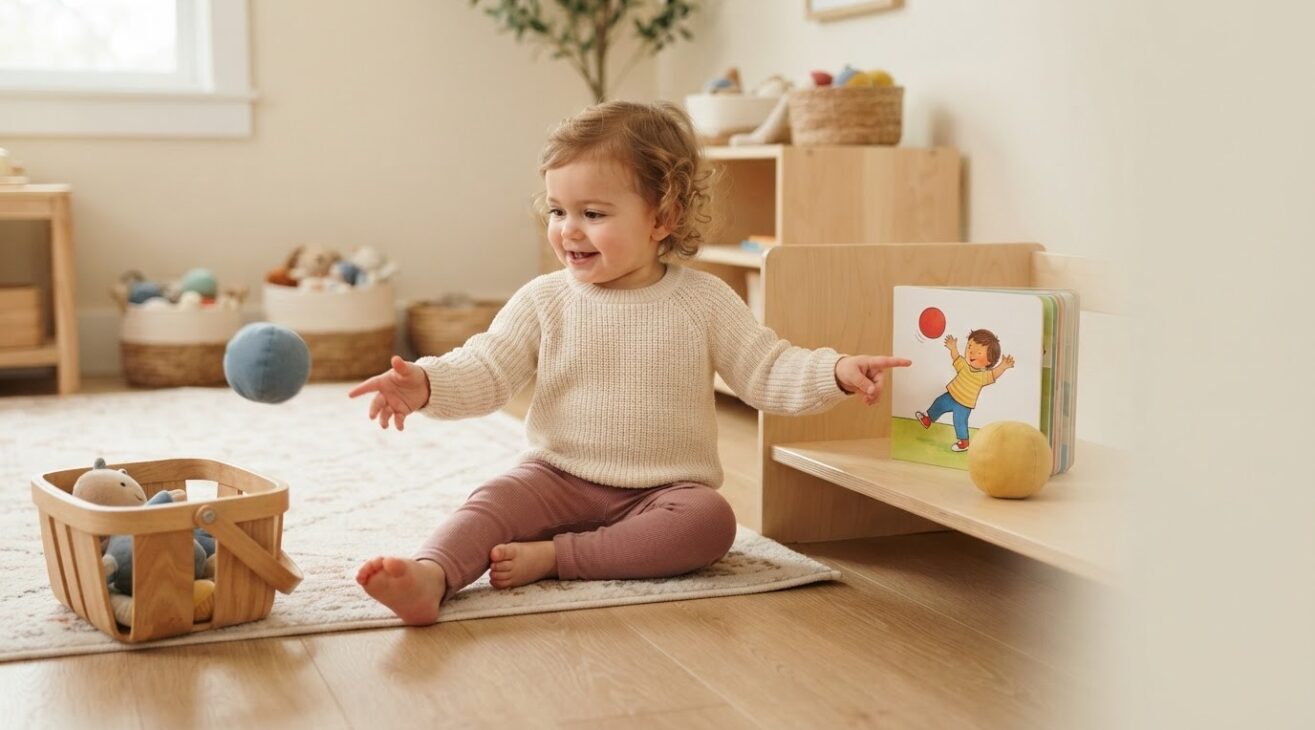 Learn the Word Throw for 1-Year-Old Toddlers