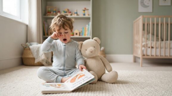 Tired learning activity for a 2-year-old