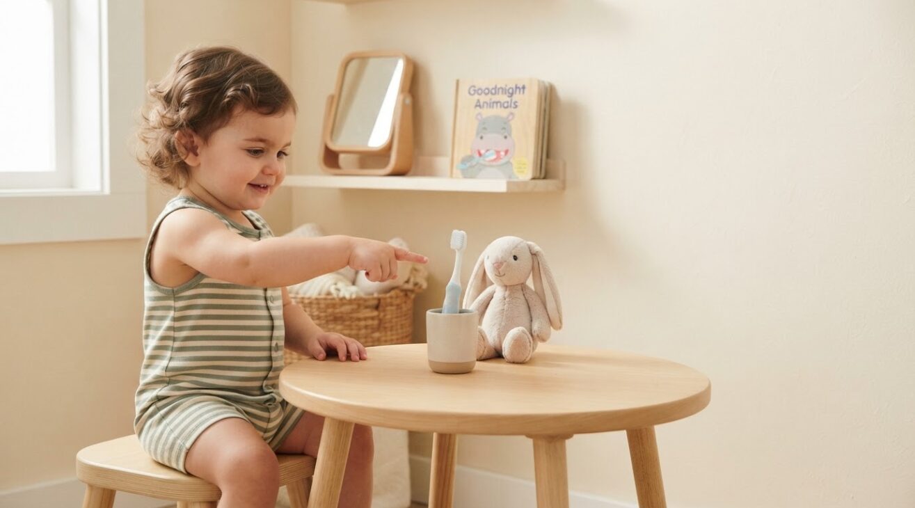 Learn the Word Toothbrush for 1-Year-Old Toddlers
