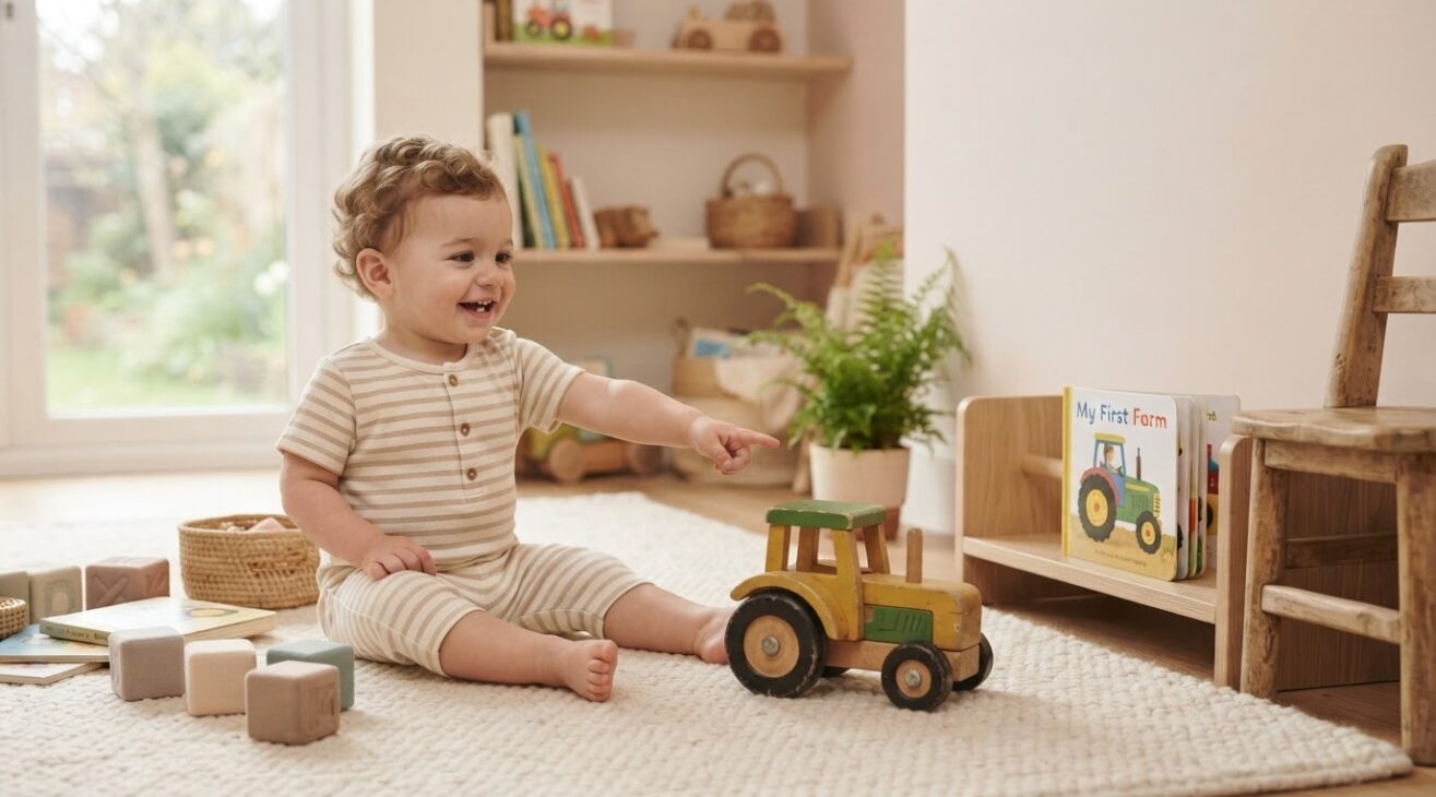 Learn the Word Tractor for 1-Year-Old Toddlers