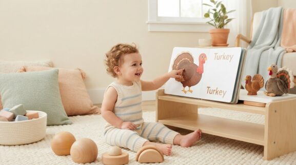 Turkey learning activity for a 1-year-old