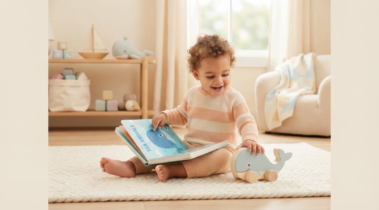 Learn the Word Whale for 1-Year-Old Toddlers