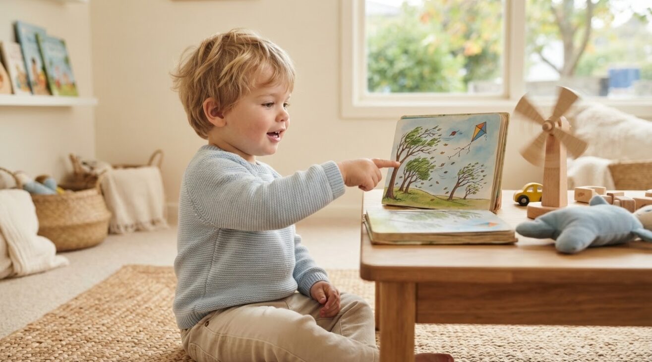 Learn the Word Wind for 2-Year-Old Toddlers