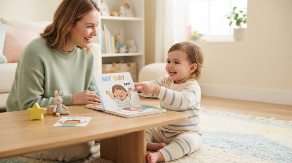 Yes learning activity for a 1-year-old