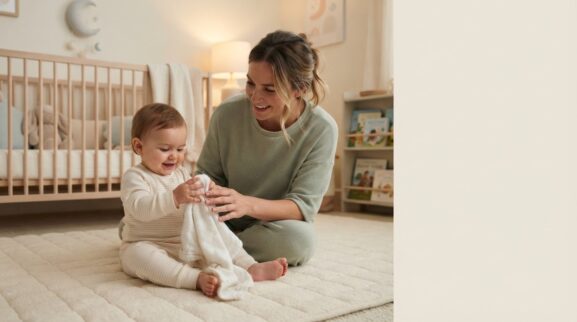 Learning Through Routines: Bedtime Routine for 10–11 Months parent learning guide for a 10–11 month old baby