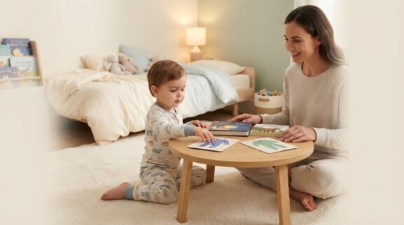 Learning Through Routines: Bedtime Routine for 2 Years parent learning guide for a 2-year-old
