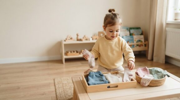 Learning Through Routines: Dressing & Clothing for 3 Years parent learning guide for a 3-year-old