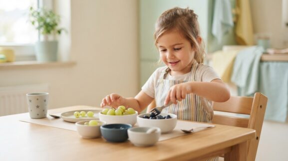 Learning Through Routines: Mealtime Language & Participation for 4 Years parent learning guide for a 4-year-old