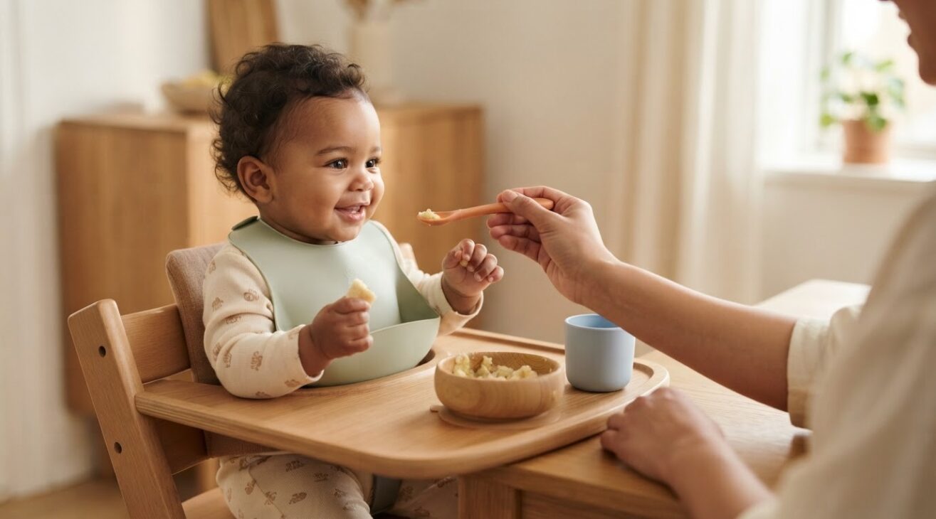 Learning Through Routines: Mealtime Language & Participation for Babies 7–9 Months