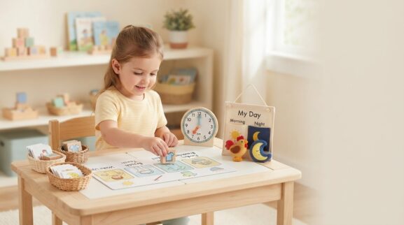 Learning Through Routines: Morning Routine for 4 Years parent learning guide for a 4-year-old