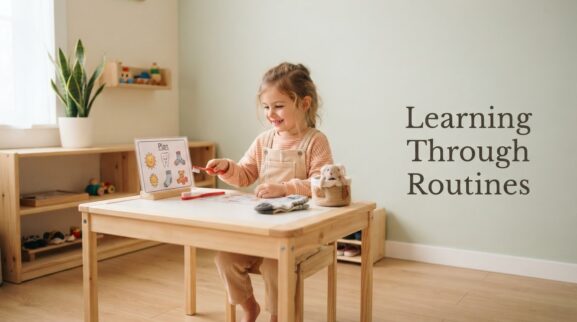 Learning Through Routines: Simple Responsibilities for 5 Years parent learning guide for a 5-year-old