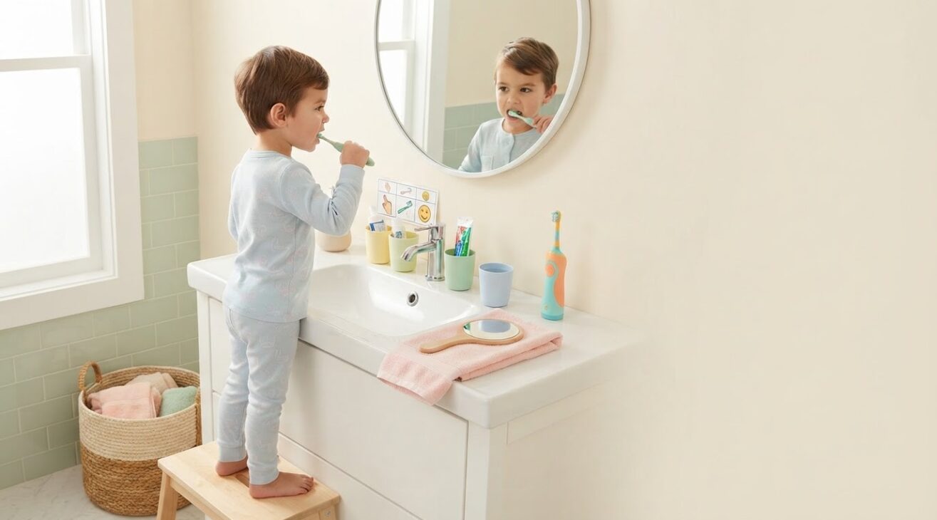 Learning Through Routines: Toothbrushing Routine for 4-Year-Old Kids