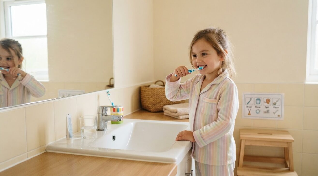 Learning Through Routines: Toothbrushing Routine for 5-Year-Old Kids