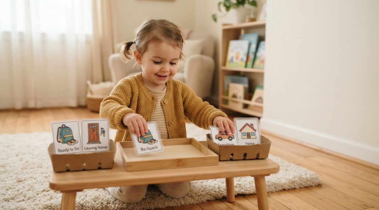 Leaving Home & Transitions Activity Cards for 2-Year-Old Toddlers
