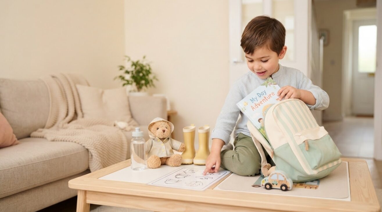 Leaving Home & Transitions Activity Cards for 5-Year-Old Kids