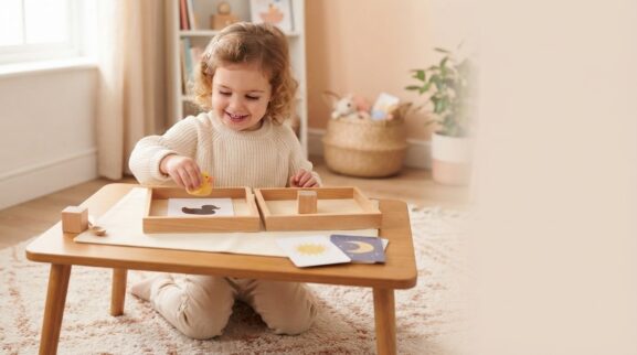 Light & Shadow Activity Cards for 2 Years printable learning activity for a 2-year-old