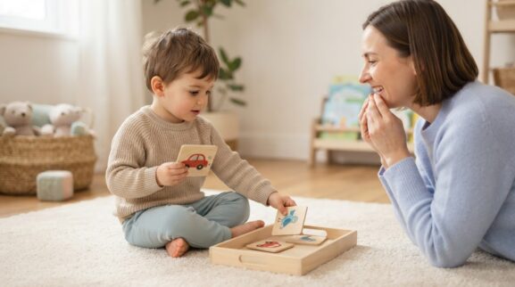 Listening & Sound Awareness Activity Cards for 2 Years printable learning activity for a 2-year-old