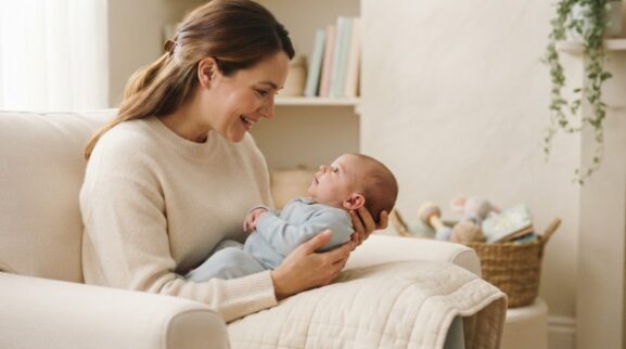 Listening & Understanding Activity Cards for 0–3 Months printable learning activity for a 0–3 month old baby