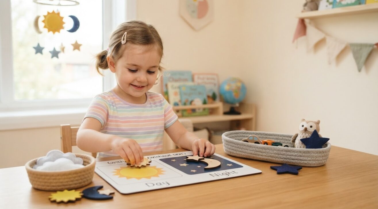 Little Explorer Activity: Day, Night & Sky for 4-Year-Old Kids