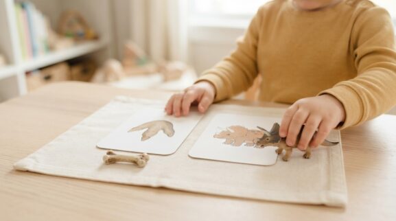 Little Explorer Activity: Dinosaurs & Fossils for 2 Years learning activity for a 2-year-old