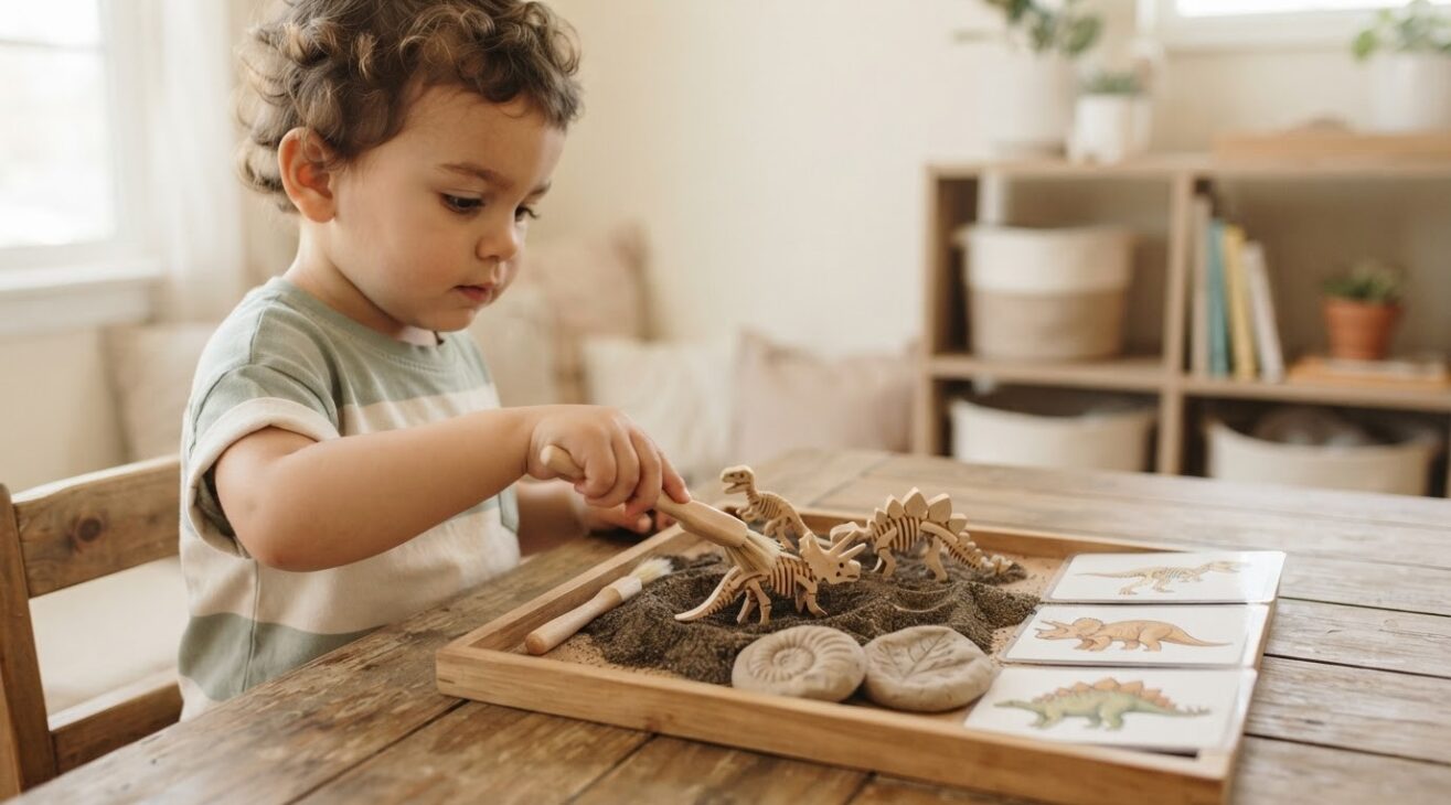 Little Explorer Activity: Dinosaurs & Fossils for 3-Year-Old Toddlers