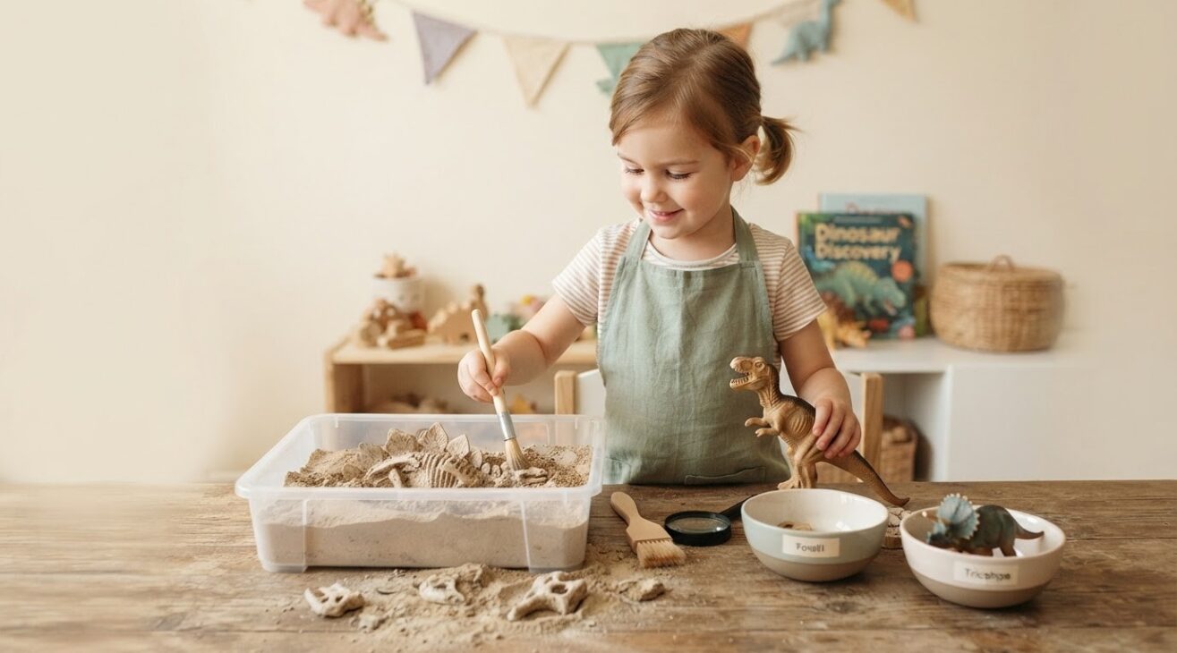 Little Explorer Activity: Dinosaurs & Fossils for 4-Year-Old Kids