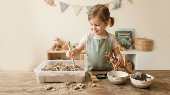 Little Explorer Activity: Dinosaurs & Fossils for 4 Years learning activity for a 4-year-old