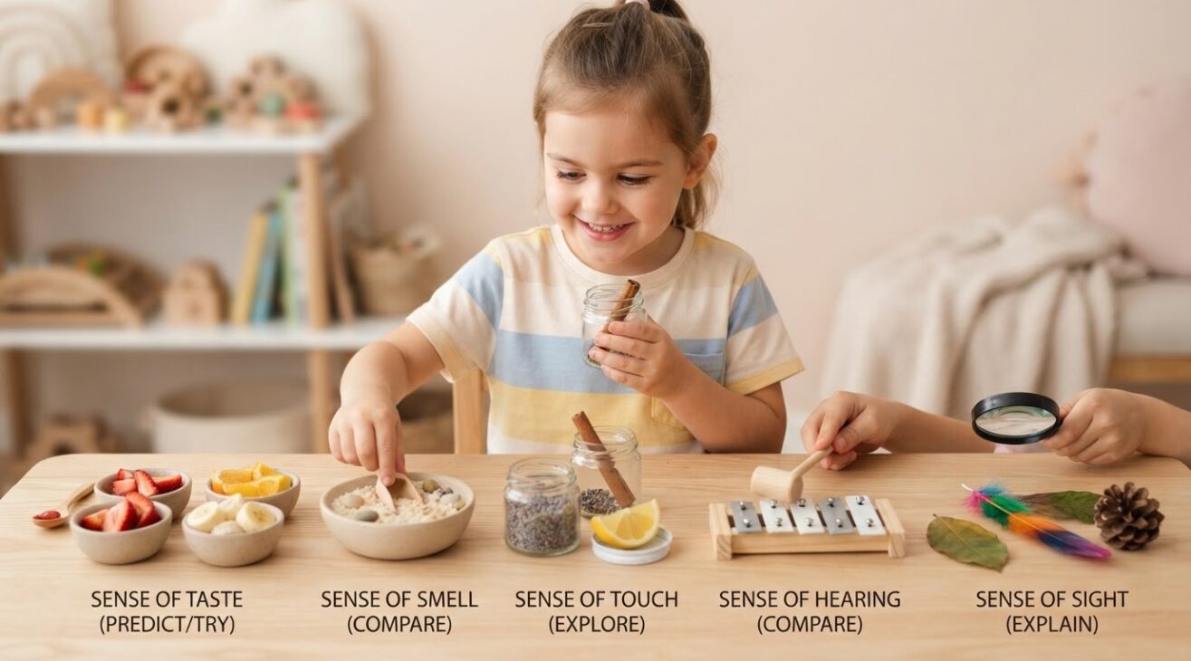 Little Explorer Activity: Five Senses for 4-Year-Old Kids