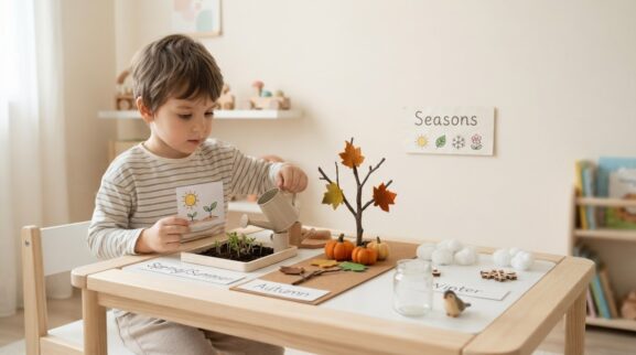 Little Explorer Activity: Seasons for 5 Years learning activity for a 5-year-old
