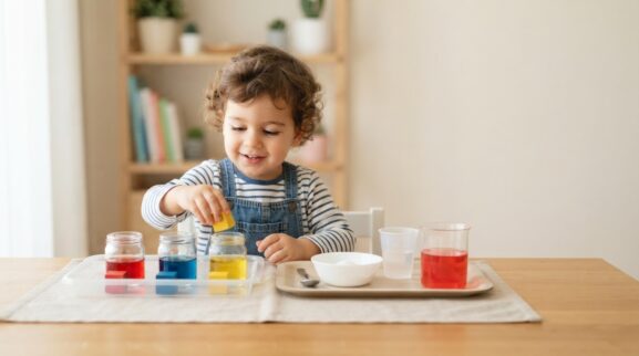 Little Explorer Activity: Simple Experiments for 3 Years learning activity for a 3-year-old