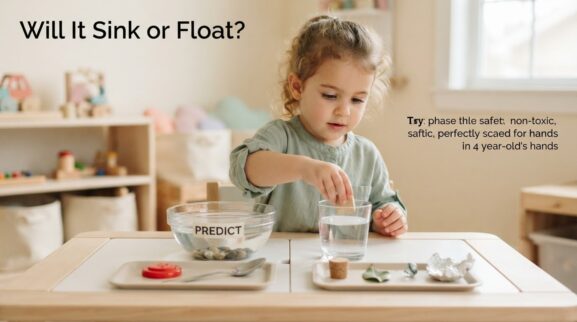 Little Explorer Activity: Simple Experiments for 4 Years learning activity for a 4-year-old