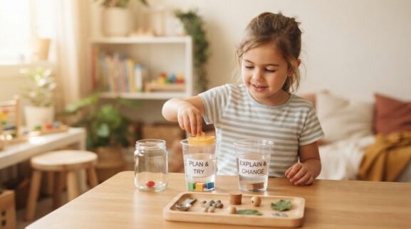 Little Explorer Activity: Simple Experiments for 5 Years learning activity for a 5-year-old