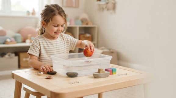 Little Explorer Activity: Sink & Float for 4 Years learning activity for a 4-year-old