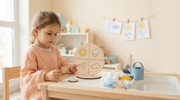 Little Explorer Activity: Weather for 4 Years learning activity for a 4-year-old